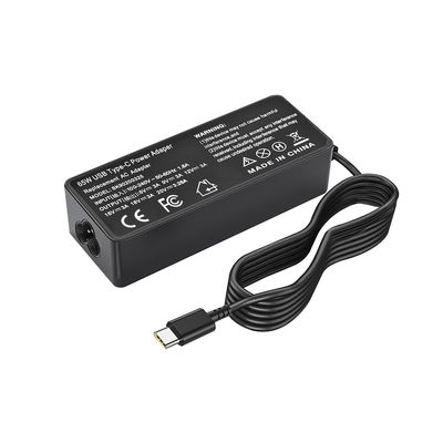 Adaptador de alimentação de computador de 65W Com carregador de computador com entrada de fio de carregamento tipo C 100V-240V
