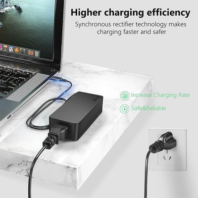 Adaptador de alimentação de computador de 65W Com carregador de computador com entrada de fio de carregamento tipo C 100V-240V