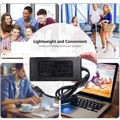 Adaptador de alimentação de escritório universal de 60W. 1.8M de saída única. Certificado CE/FCC para laptops.