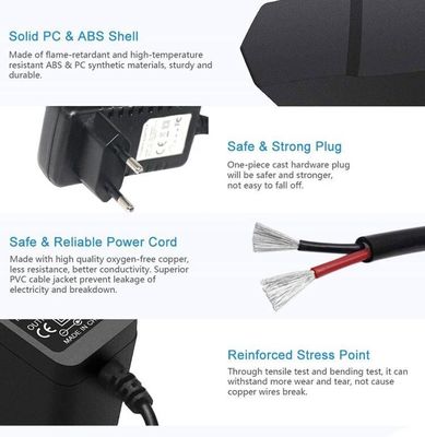 Adaptador de alimentação UE de 6V 1A com protecção contra curto-circuito