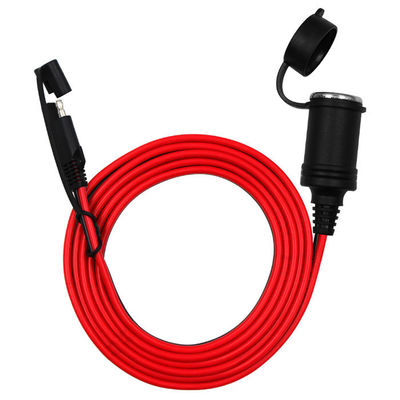 Cabo de bateria solar de 12 V com SAE para tomada do isqueiro de cigarro
