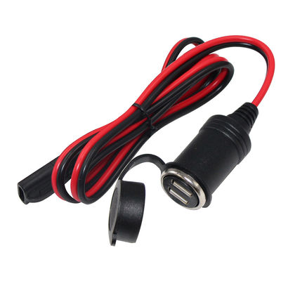 Cabo de bateria solar de 12 V com SAE para tomada do isqueiro de cigarro