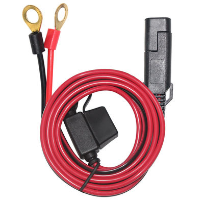 10A 2 pin SAE carregador para Eyelet Terminal cabo de energia solar 2ft baixa tensão