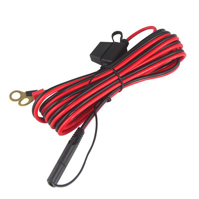 10A 2 pin SAE carregador para Eyelet Terminal cabo de energia solar 2ft baixa tensão