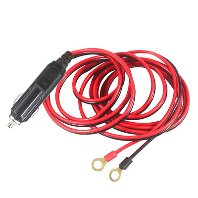 1M Spt-2 12V 24V Cable de energia solar Cigarro do carro Lighter Adaptador masculino para 2 Terminal de anel