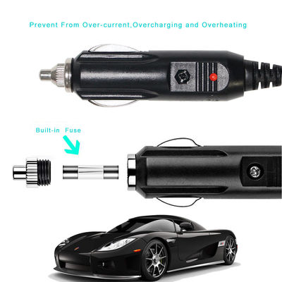 Cigarro do carro homem para homem 10A fusível cabo de energia solar 12-24volt