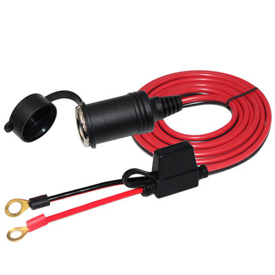 Cable de bateria do terminal do isqueiro feminino para o anel O 12V/24V
