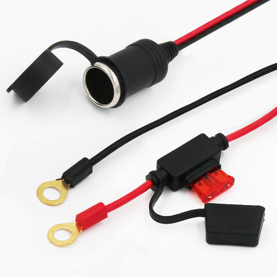 Cable de bateria do terminal do isqueiro feminino para o anel O 12V/24V