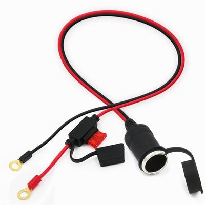 Cable de bateria do terminal do isqueiro feminino para o anel O 12V/24V