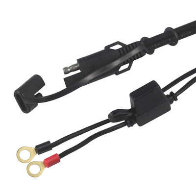 15A Sae Carregador de bateria com cabo de extensão do terminal do carro O Ring 2ft