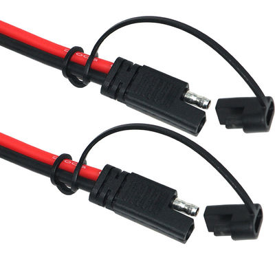 12V 24V SAE 2Pin cabo de energia solar rápida desconexão de liberação Plug com casaco de PVC