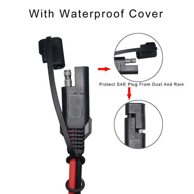 12V 24V SAE 2Pin cabo de energia solar rápida desconexão de liberação Plug com casaco de PVC