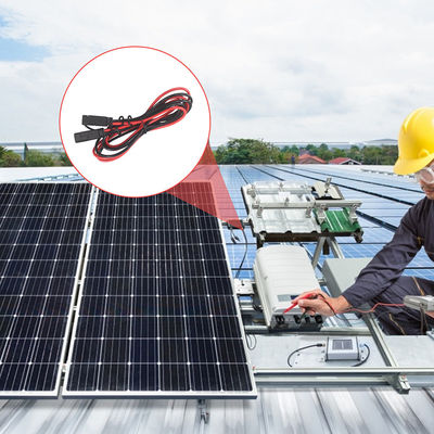 12V 24V SAE 2Pin cabo de energia solar rápida desconexão de liberação Plug com casaco de PVC
