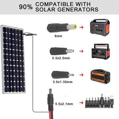 SAE para DC 5521 Adaptador coaxial Cabo de energia solar de 10 pés de libertação rápida desconectar