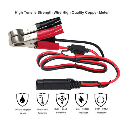 1.5m 5A Clips de jacaré fundido para Dc SAE Cable de bateria Warterproof