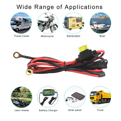 2468 20AWG SAE 2 Pin Cable de Extensão com Lugs de Wire Eyelet personalizado