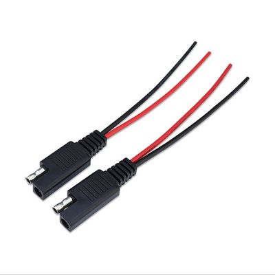 DIY Automotive Solar SAE Cable de Extensão 18AWG 2 Pin Quick Disconnect