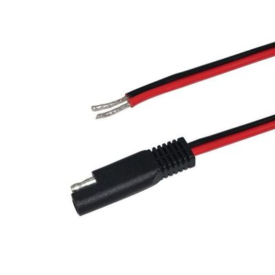 DIY Automotive Solar SAE Cable de Extensão 18AWG 2 Pin Quick Disconnect