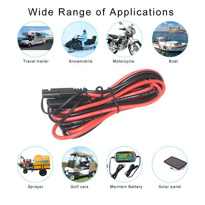 12V 24V SPT-2 10AWG 2Pin SAE cabo de extensão de desconexão rápida para energia automotiva