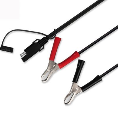 SAE para Alligator Clips Cabo de Energia Solar 2Pin Conector 1,5ft comprimento