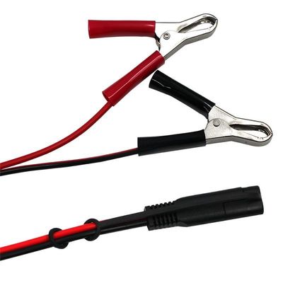 SAE para Alligator Clips Cabo de Energia Solar 2Pin Conector 1,5ft comprimento