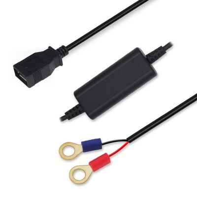 DC para conversor de DC Cabos de energia solar 12V a 5V 3A Com carregador de carro USB