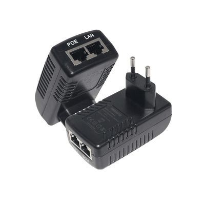 Portão de tomada POE Injector Splitter Poe Injector Adaptador 12V 24V 30W 48V 1A