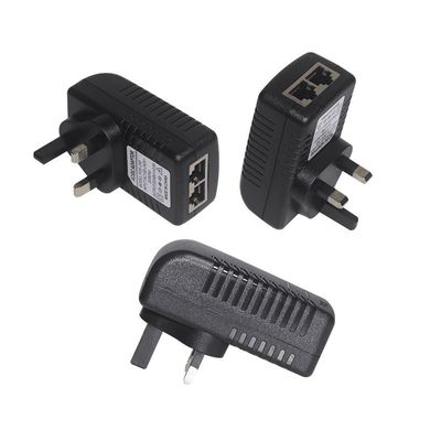 10/100Mbps POE Adaptador de alimentação 24V1A Adaptador de alimentação de comutação EU