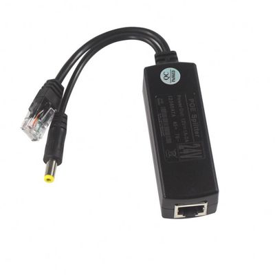 Injetor POE à prova d'água Splitter 100Mbps Segurança 12W Y Splitter Poe Adaptador