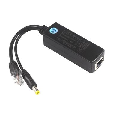 Injetor POE à prova d'água Splitter 100Mbps Segurança 12W Y Splitter Poe Adaptador