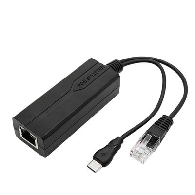 1Gbps Gigabit 12V 3A PoE Splitter Adaptador para Porta de Acessórios de Câmera IP
