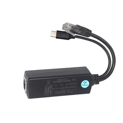 IEEE802.3af RJ45 TYPE-C Cable 12v 24v 48v POE Splitter Power Over Ethernet Adaptador
