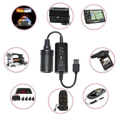 Conversor USB para cigarro Soquete feminino 5v para 12v USB OEM / ODM Disponível
