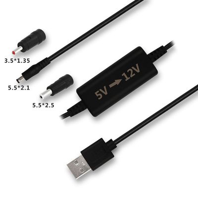 8m USB para cabo de alimentação DC Aumente o seu roteador WIFI e câmera com 5V para 12V Converter