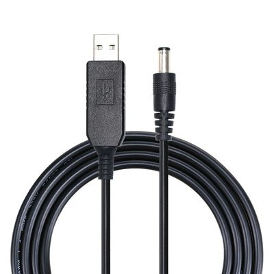 5V a 12V USB DC Converter Cable com 5.5x2.1mm Plug