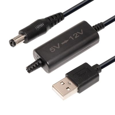 5V 12V DC Power USB Converter Cable com conector USB 2.0 e condutor de cobre puro