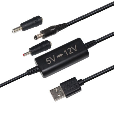 10ft 10m DC-DC Transformer 5V para 12V Step Up Cable para USB para conversor de energia DC