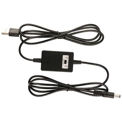 2A Corrente de saída 1,5m USB A macho para DC5521 Convertidor 12V DC para 5V/9V/12V Step Up Cable