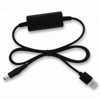 1.5m 2m USB para 12V Step Up Converter Cable com Jack 5521MM