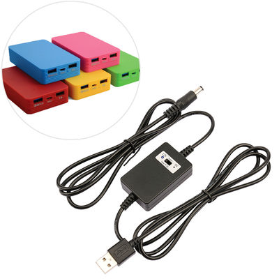 Boost Buck Voltage Converter DC 5V para 12V 2A Power Step Up Cable para Modem Wifi de Carro
