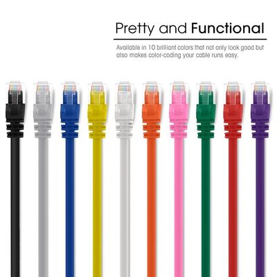 1m 2m 5m 4pares 8pares Cable de rede Cat5e para comunicação Ethernet I