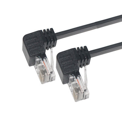 Cat5e/Cat6/Cat7/Cat8 Cabo LAN de Alta Velocidade RJ45 90 graus 1-10m
