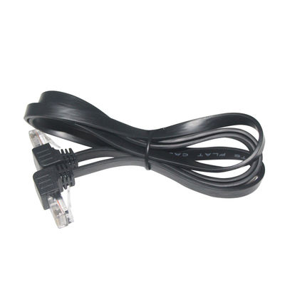 Cat5e/Cat6/Cat7/Cat8 Cabo LAN de Alta Velocidade RJ45 90 graus 1-10m