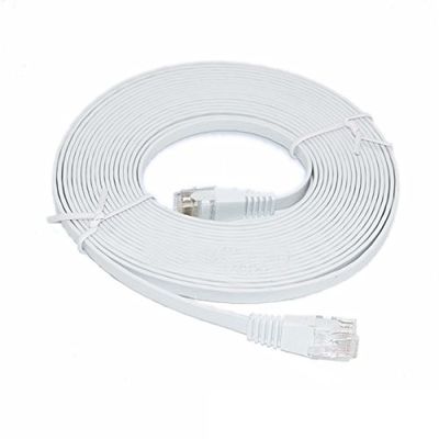 Cabo Ethernet Cat6 Plano 1m LSZH Blindado Cabo Patch RJ45