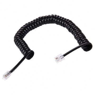 Personalização Rj9 Cable telefônico em espiral 5 pés Cable telefônico Rj11
