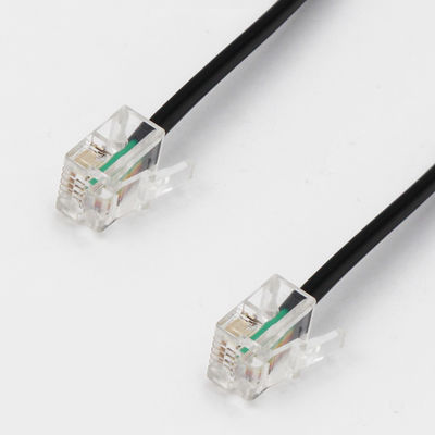 12FT Modem de Telefone Cabo Espiral de Telefone Cabo 24AWG-28AWG
