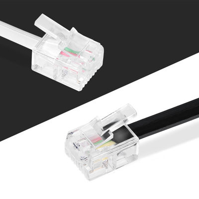 Cable de extensão telefónica padrão 4P4C 4P2C 6P2C 6P4C 24AWG-28AWG