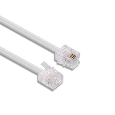 10M 2 pares 4 núcleos Flat Telefone Cabo de cobre Landline Telefone cabo de extensão