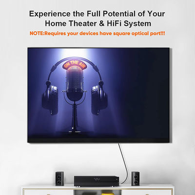 Rohs 5.1 Fibra Óptica Digital Toslink Audio Cable para Hifi Speaker