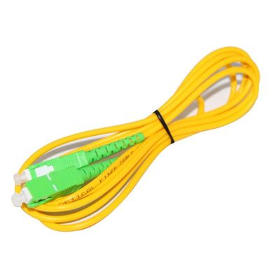Modo único SC para SC Cabo de Fibra Óptica 3 metros Fibra Patch Cord para transferência de dados suave